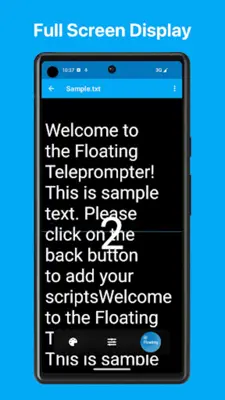 Teleprompter Floating Notes android App screenshot 0