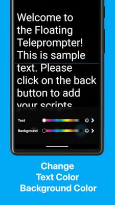 Teleprompter Floating Notes android App screenshot 4